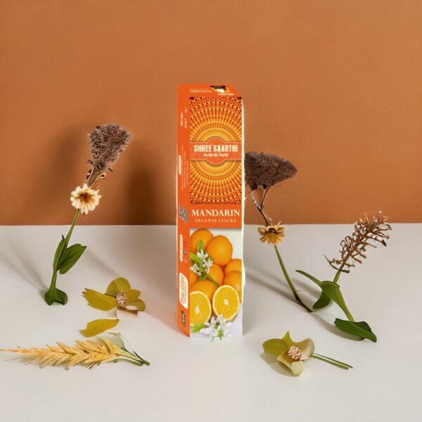 Shree Saarthi Premium Mandarin Incense Sticks | 95 gms.